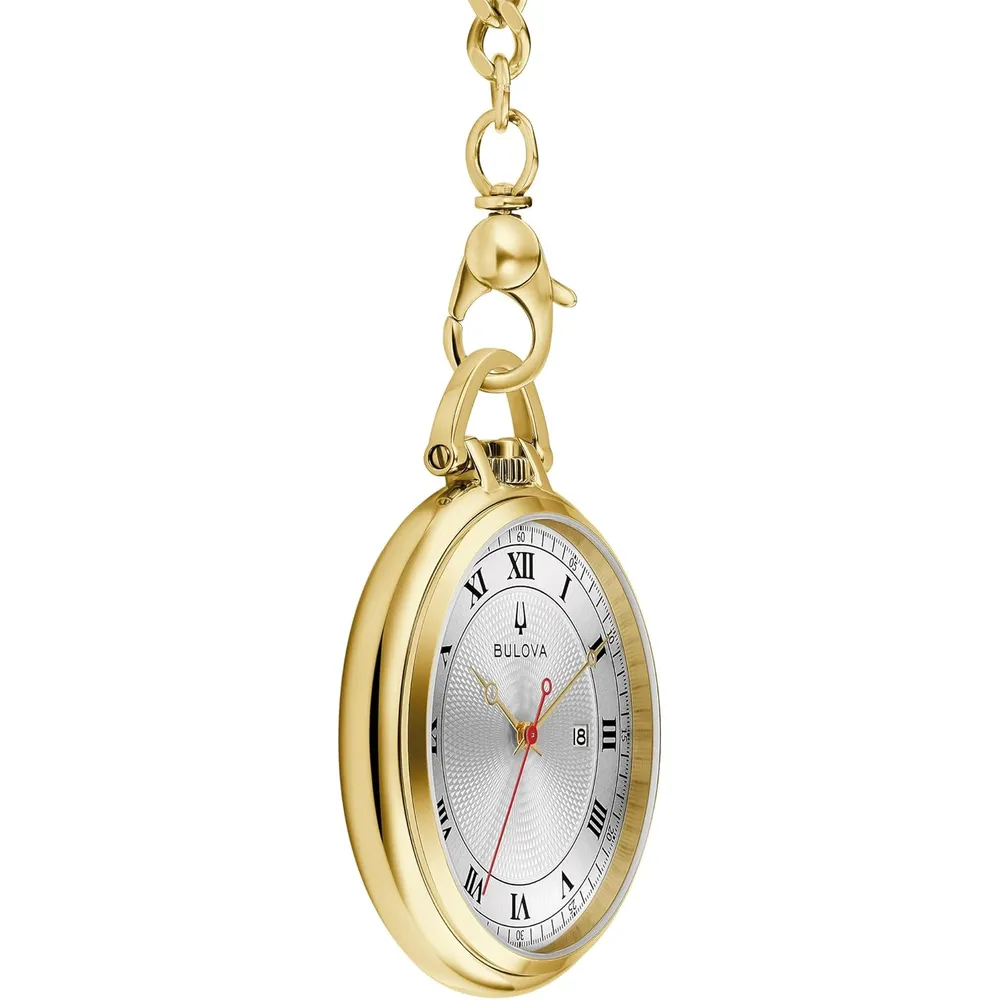 Reloj de bolsillo Bulova Classic cuarzo | Oro