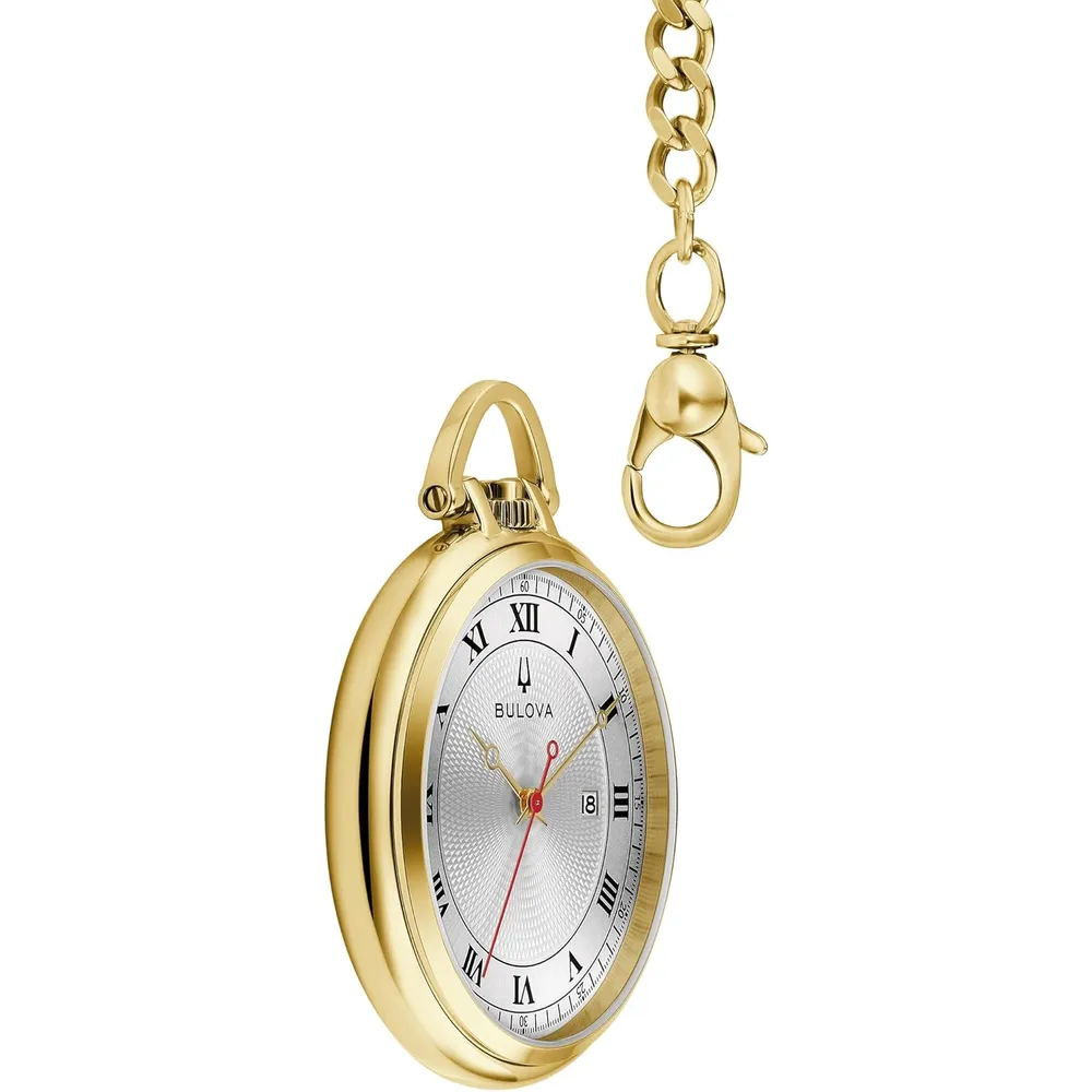 Reloj de bolsillo Bulova Classic cuarzo | Oro