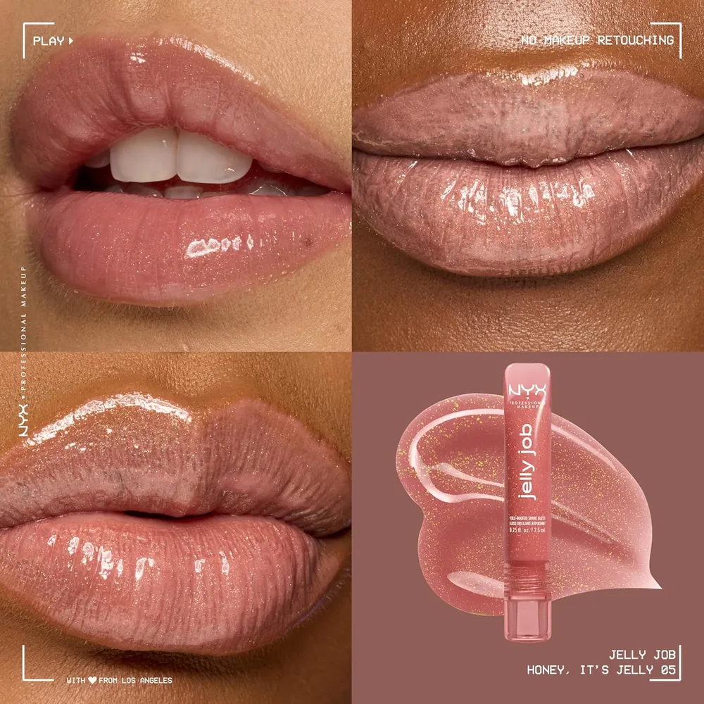 NYX Jelly Job Brillo de Labios | 05 Honey, It'S Jelly (Shimmer)