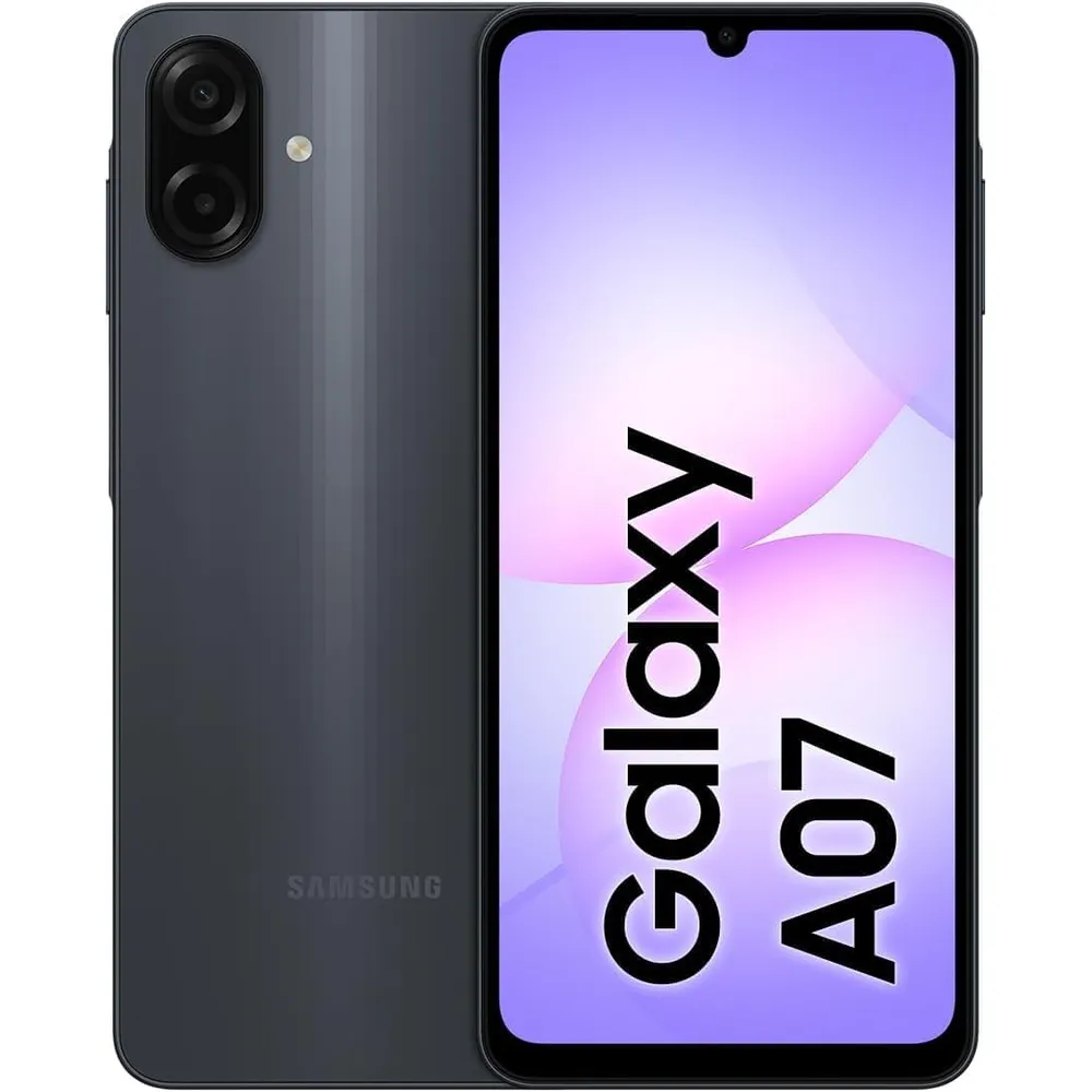 CELULAR SAMSUNG GALAXY A07 4G AI SM-A075/DS 4GB RAM 128GB DUAL SIM 6.7" CÁMARA DUAL | NEGRO