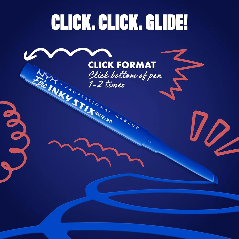 NYX Epic Inky Stix Delineador de Ojos | 06 Cobalt Click