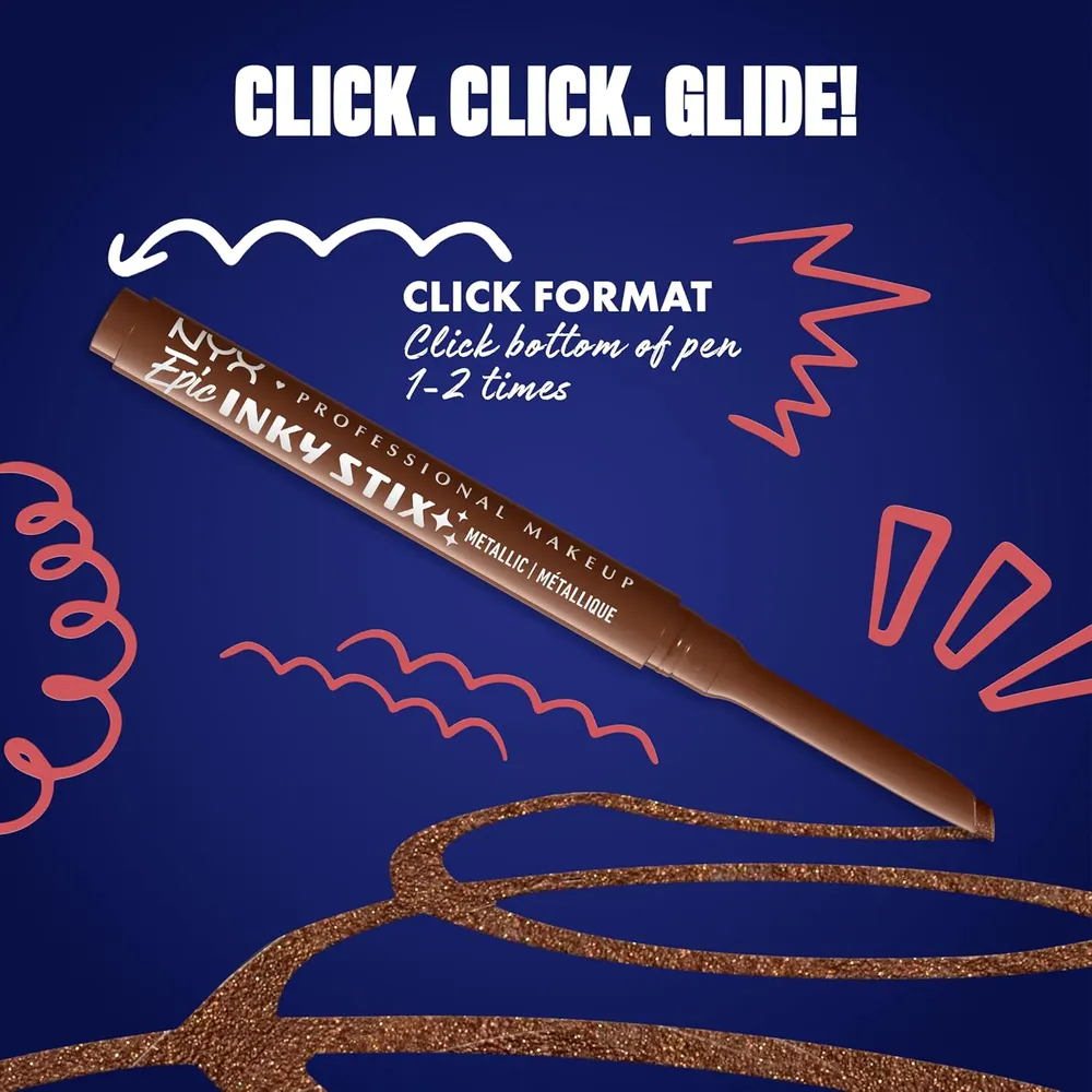 NYX Epic Inky Stix Delineador de Ojos | 03 Cobre Cinético