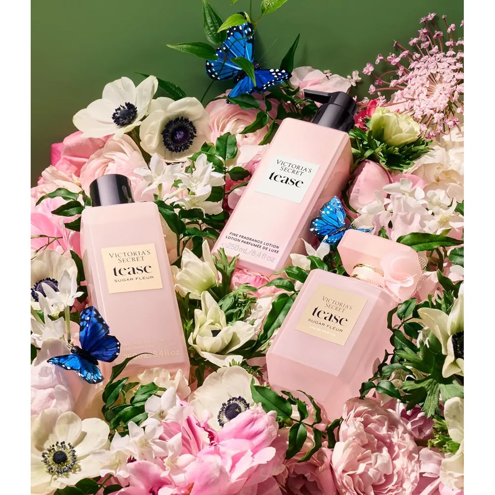 BODY LOTION TEASE SUGAR FLEUR VICTORIA SECRET MUJER 8.4 OZ / 250 ML