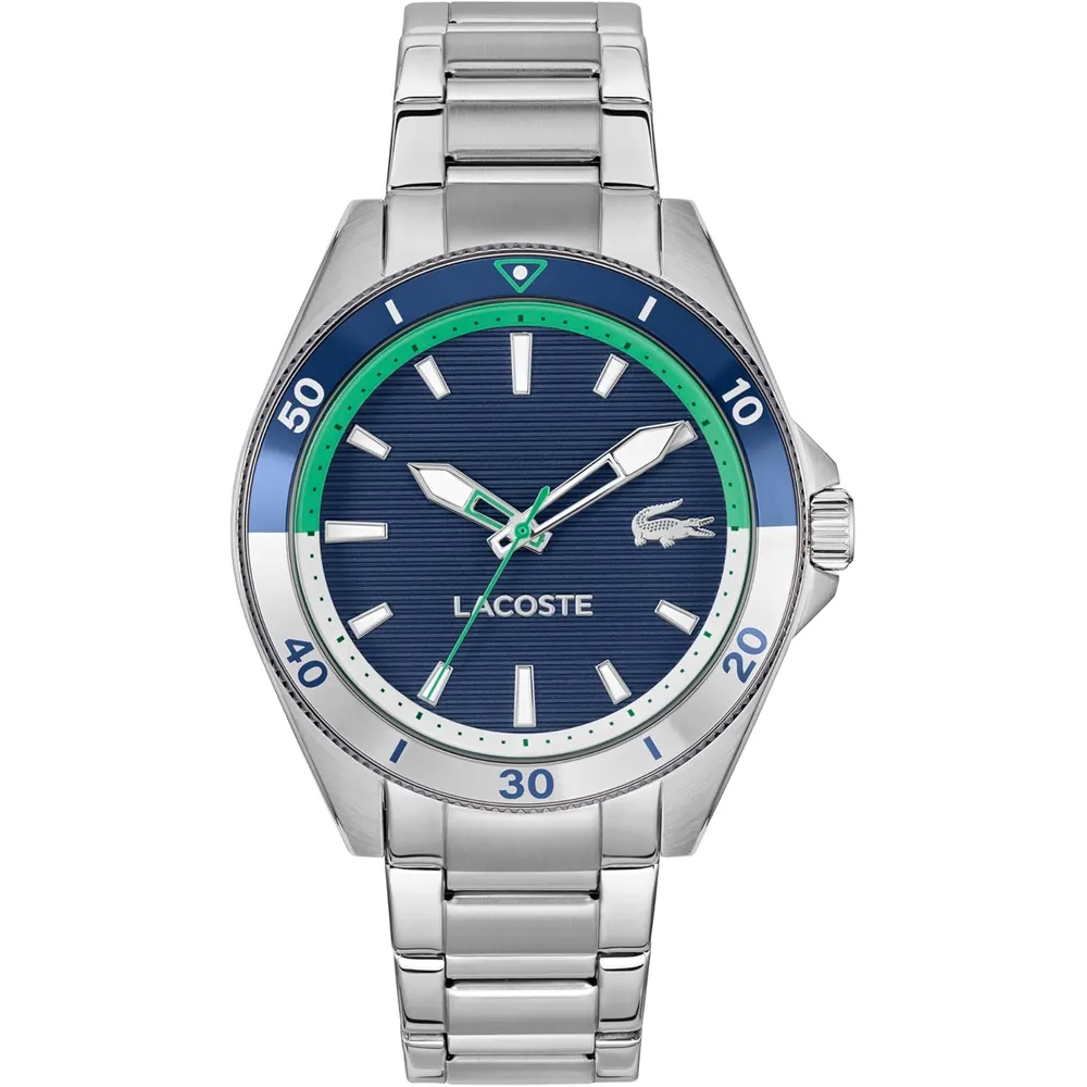 RELOJ LACOSTE MAINSAIL CUARZO 42 MM HOMBRE - Silver