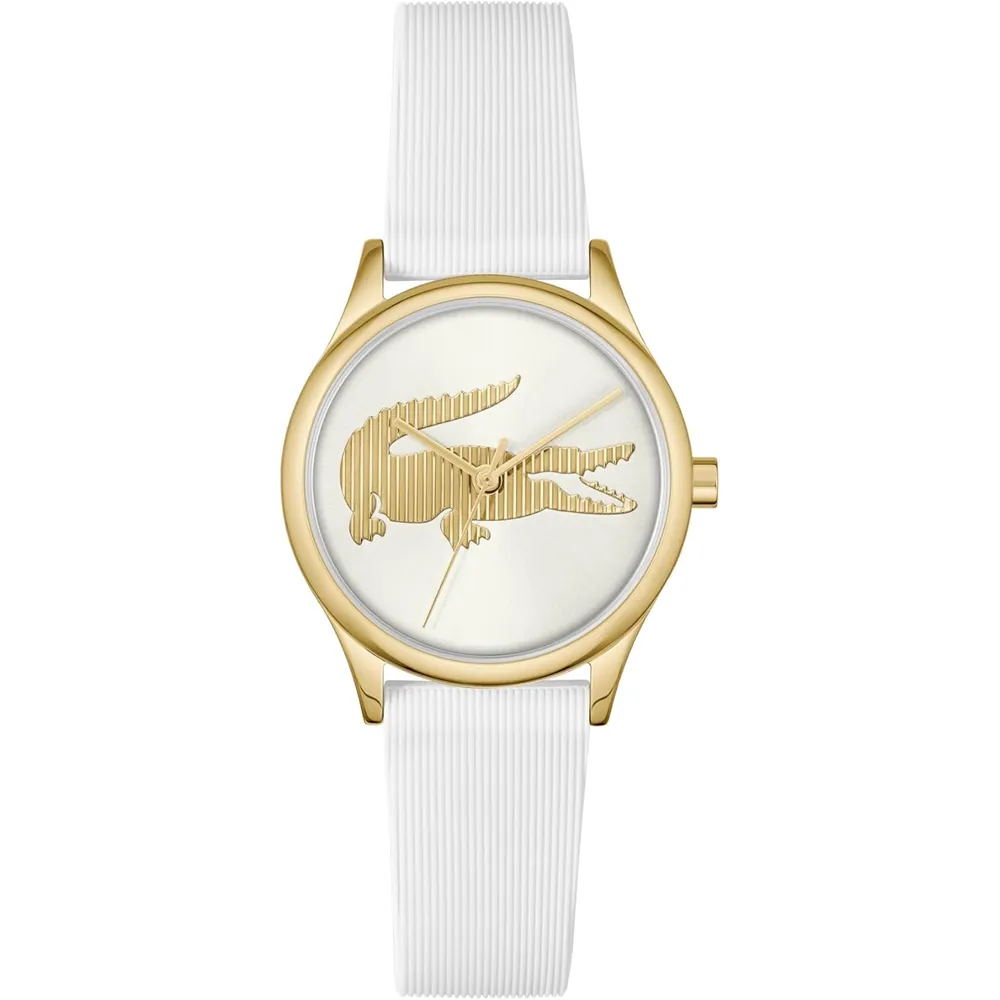 RELOJ LACOSTE CROCODELLE MUJER - WHITE GOLD