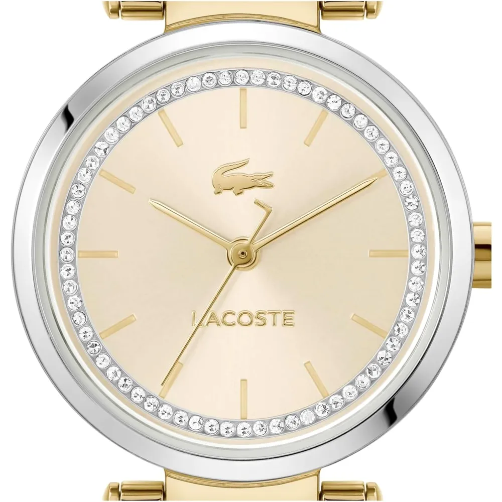 RELOJ LACOSTE ORBA 30 MM ESLABONES CRISTAL MUJER | PLATEADO