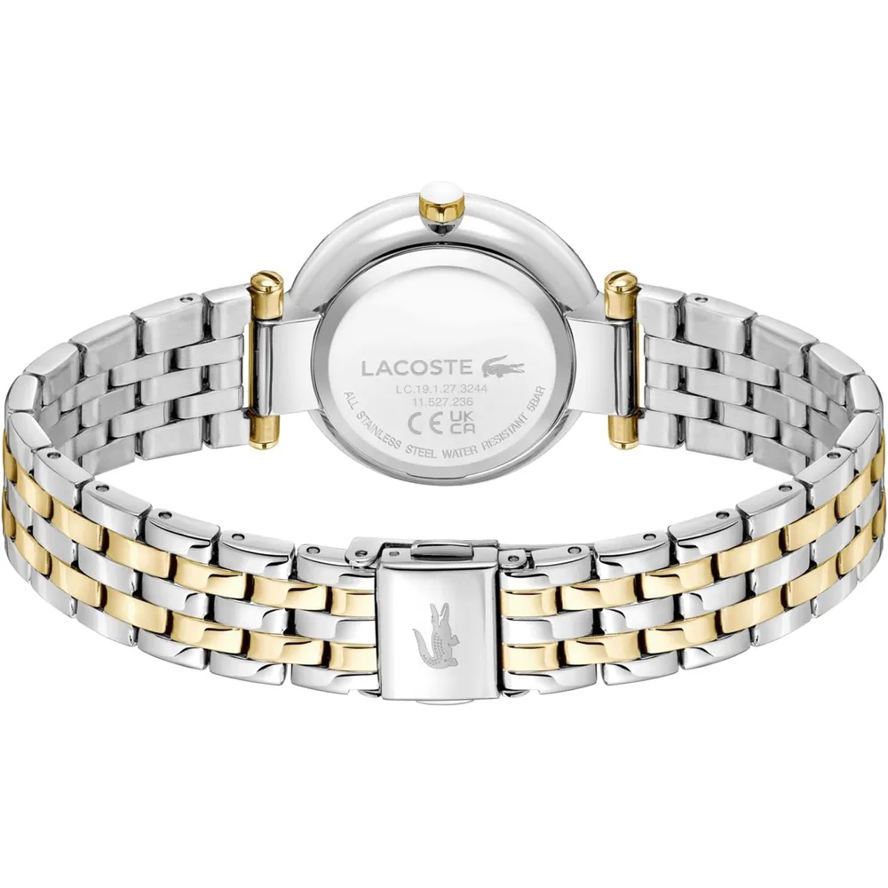 RELOJ LACOSTE ORBA 30 MM ESLABONES CRISTAL MUJER | PLATEADO