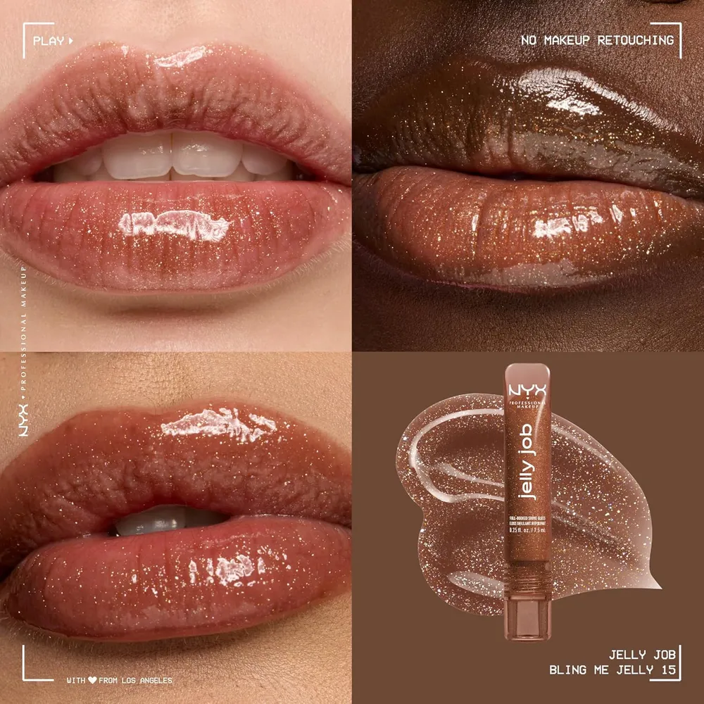 NYX Jelly Job Brillo de Labios | 15 Bling Me Jelly (Shimmer)
