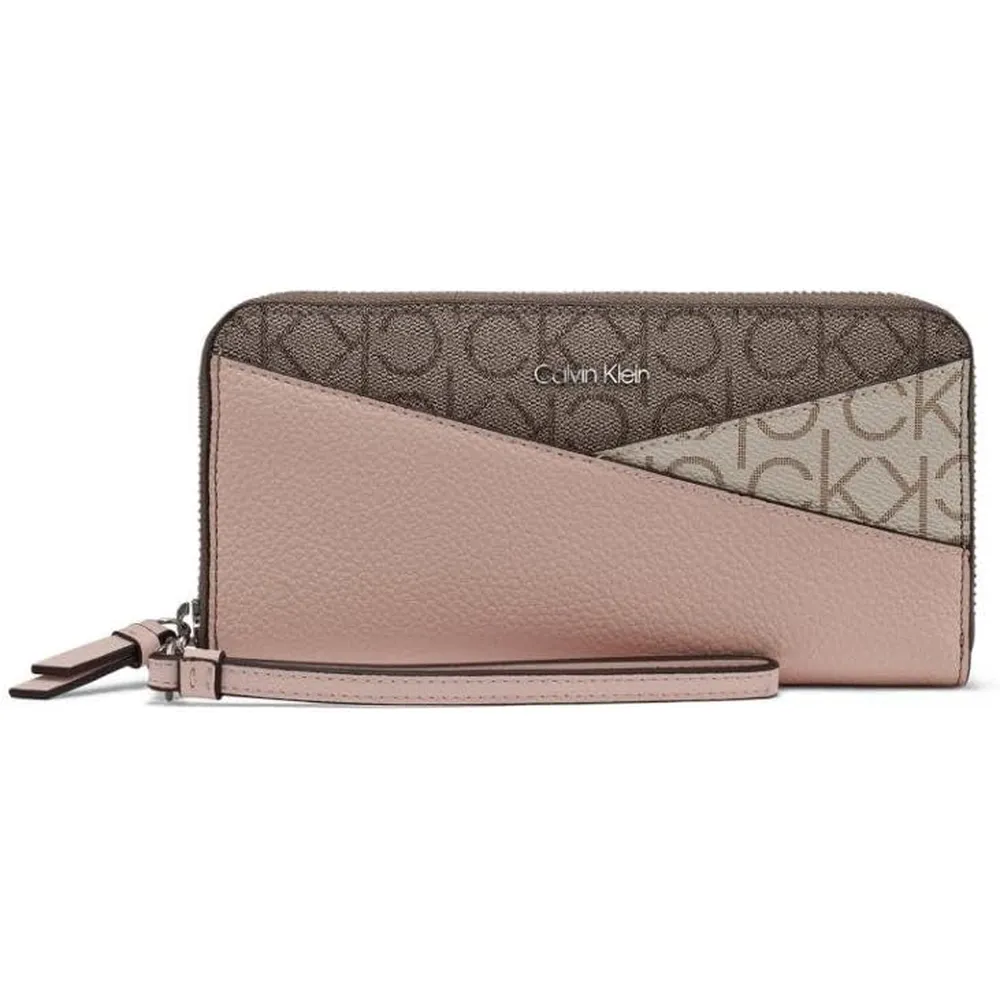 BILLETERA CALVIN KLEIN SAFFIANO VAINILLA  MUJER
