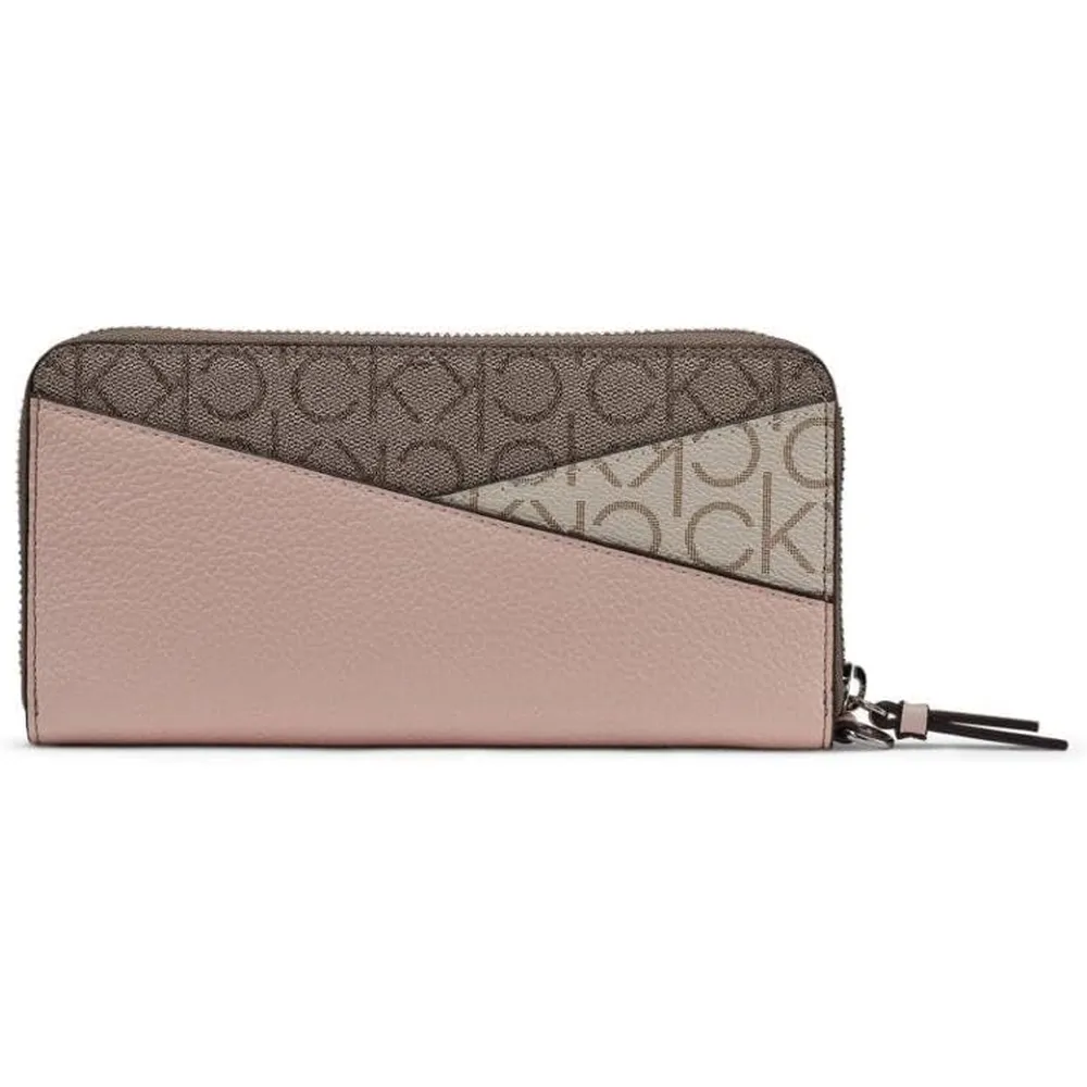 BILLETERA CALVIN KLEIN SAFFIANO VAINILLA  MUJER