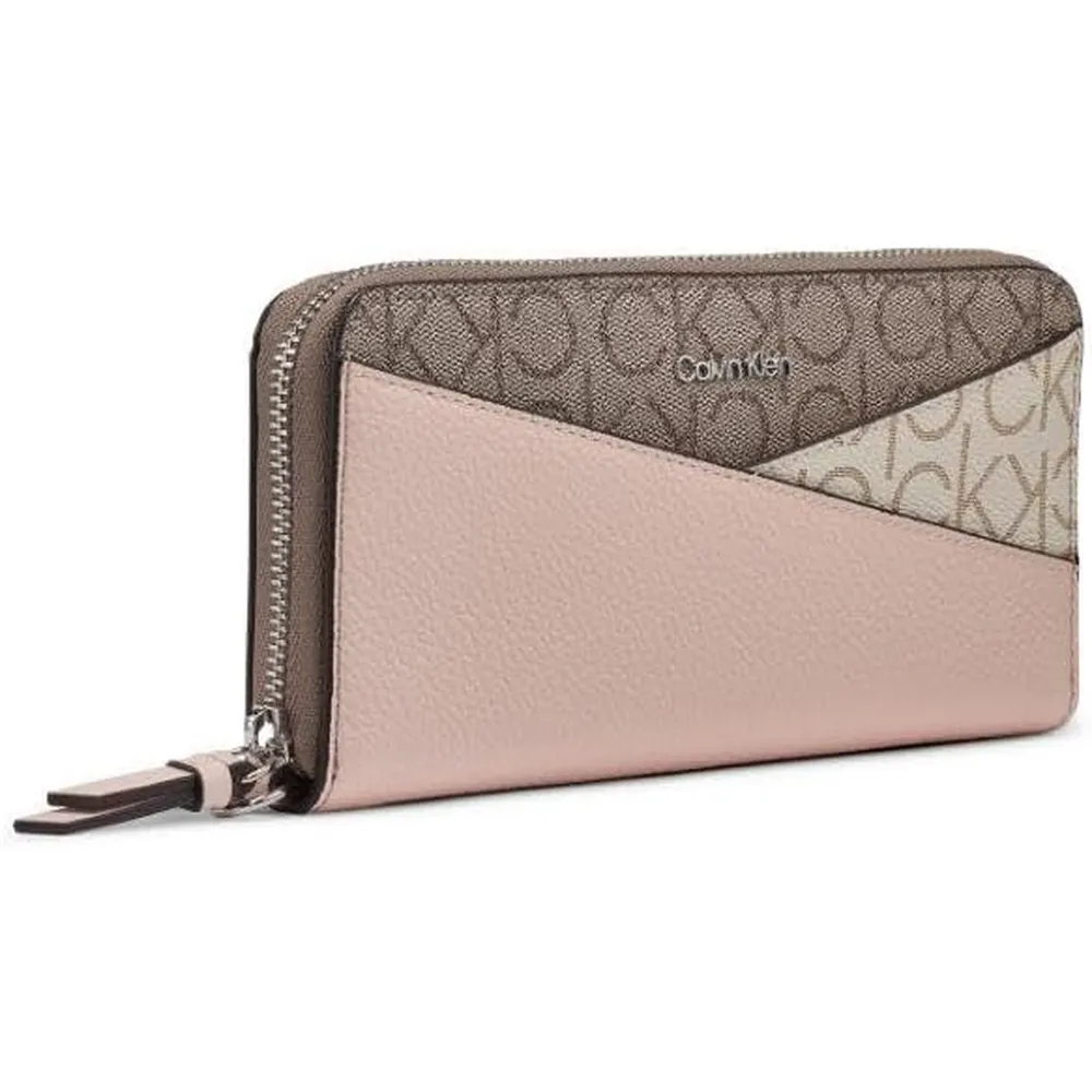 BILLETERA CALVIN KLEIN SAFFIANO VAINILLA  MUJER