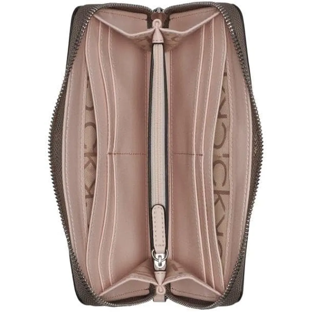 BILLETERA CALVIN KLEIN SAFFIANO VAINILLA  MUJER