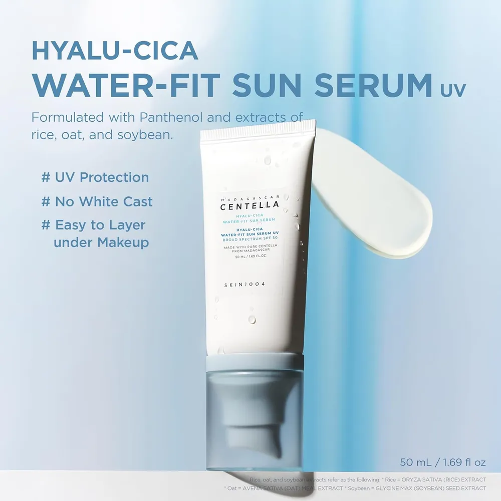 PROTECTOR SOLAR FACIAL HYALU-CICA SPF 50 HIDRATANTE SKIN1004 | 1.69 OZ / 50 ML