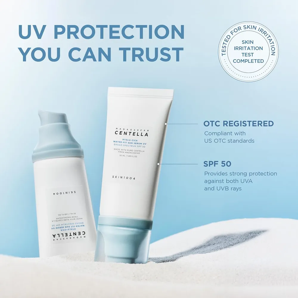 PROTECTOR SOLAR FACIAL HYALU-CICA SPF 50 HIDRATANTE SKIN1004 | 1.69 OZ / 50 ML