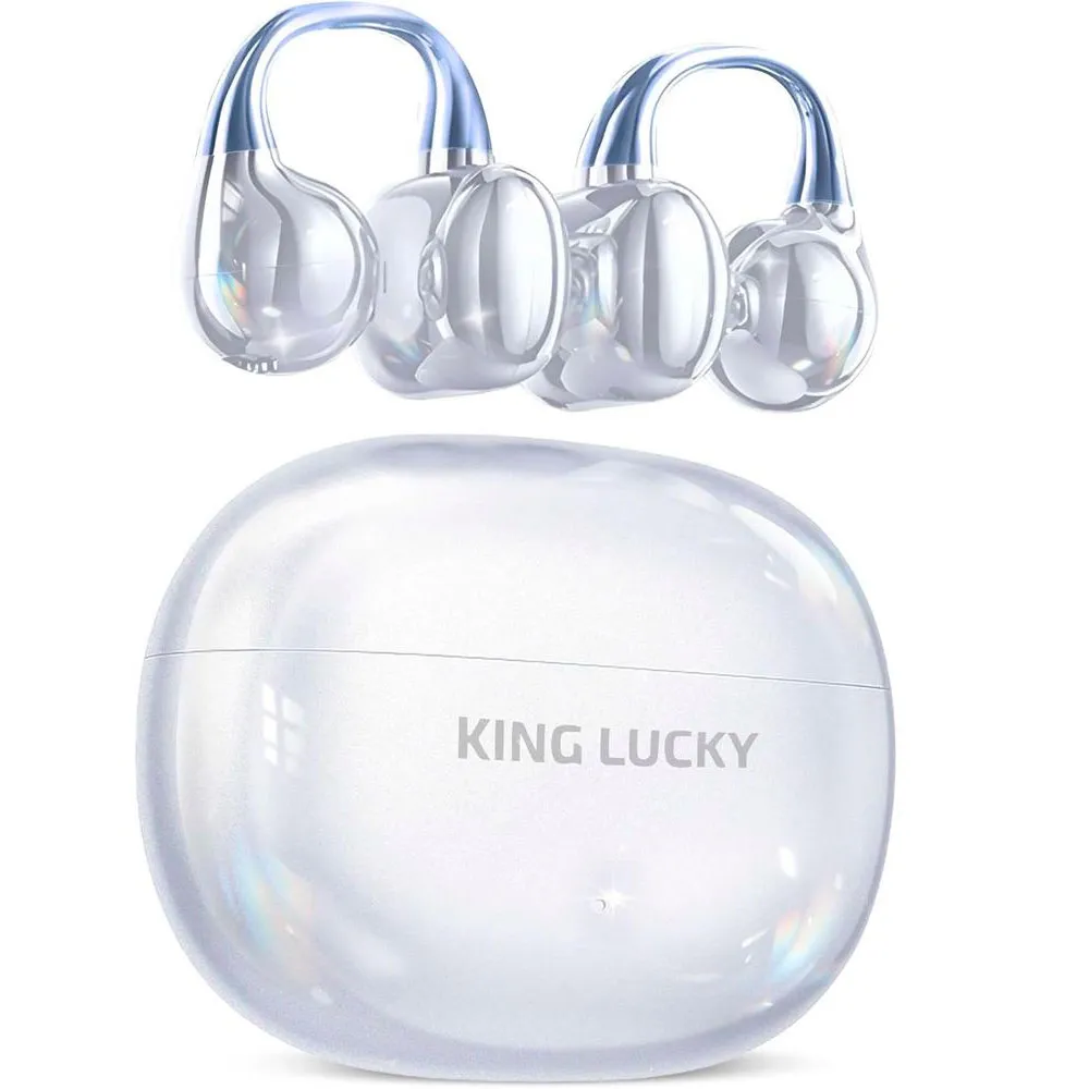 AUDÍFONOS INALÁMBRICOS KING LUCKY GEN 3 CLIP BLUETOOTH 6.0 | BLANCO