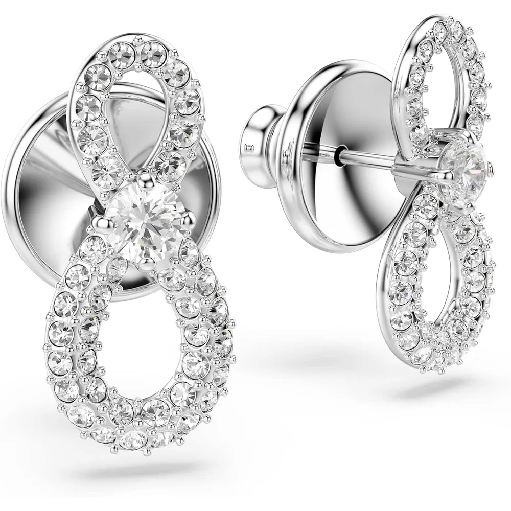 SWAROVSKI ARETES ESTUDIO HYPERBOLA PARA MUJER | PLATEADO