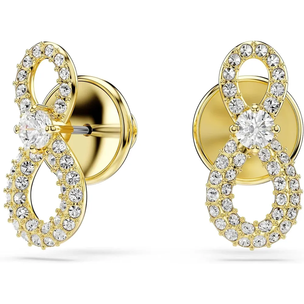 SWAROVSKI ARETES ESTUDIO HYPERBOLA PARA MUJER | DORADO/BLANCO