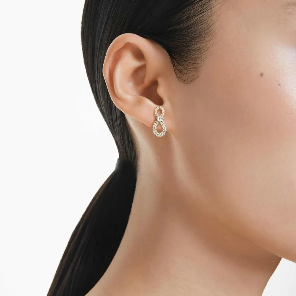 SWAROVSKI ARETES ESTUDIO HYPERBOLA PARA MUJER | DORADO/BLANCO