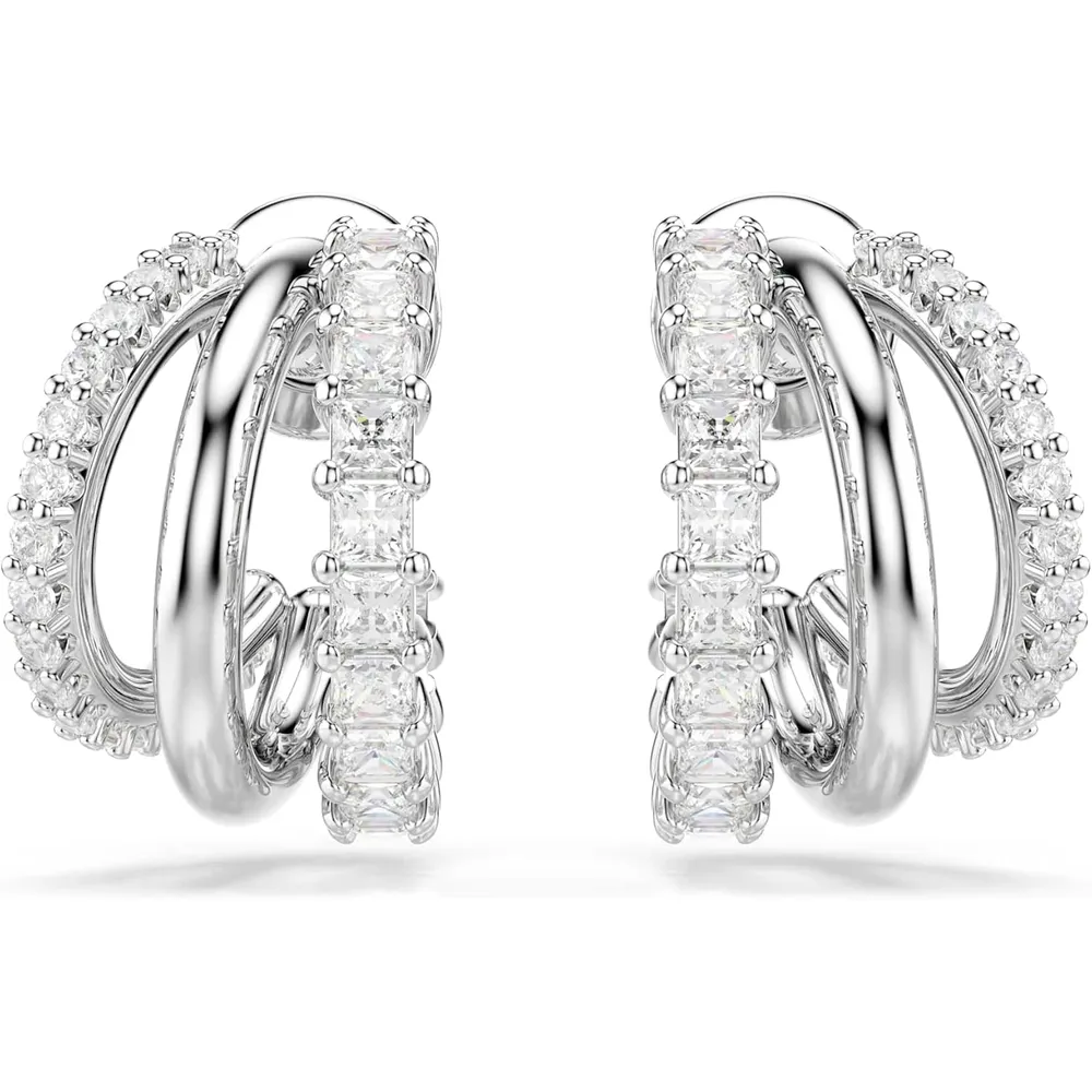 SWAROVSKI ARETES ARO HYPERBOLA PARA MUJER | PLATEADO