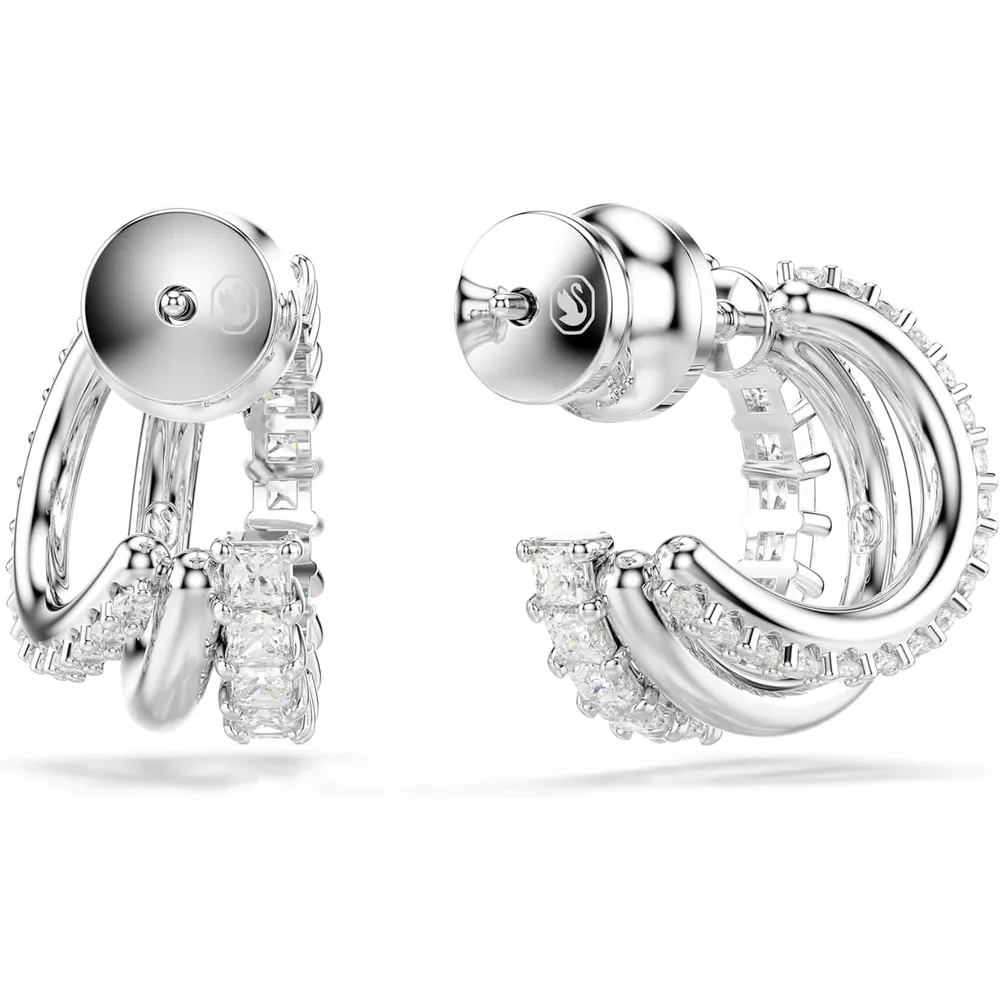 SWAROVSKI ARETES ARO HYPERBOLA PARA MUJER | PLATEADO