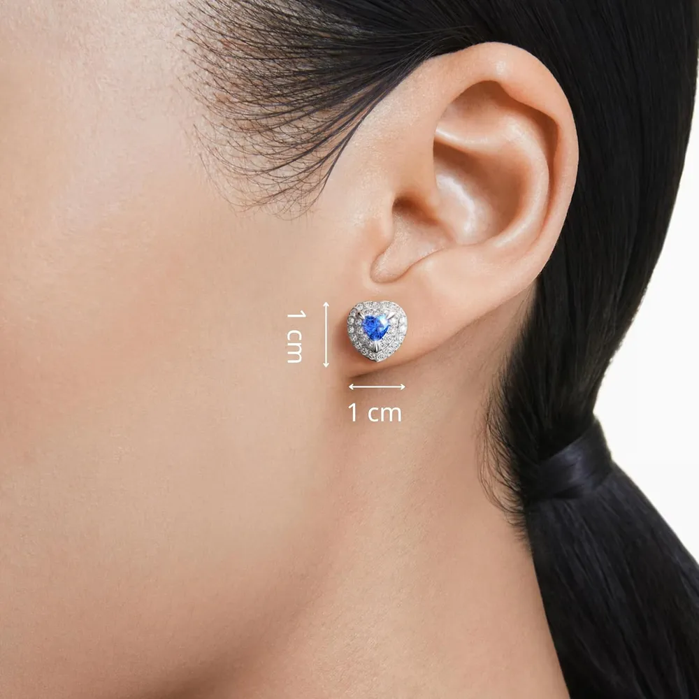 SWAROVSKI ARETES ESTUDIO ONE PARA MUJER | AZUL/PLATEADO