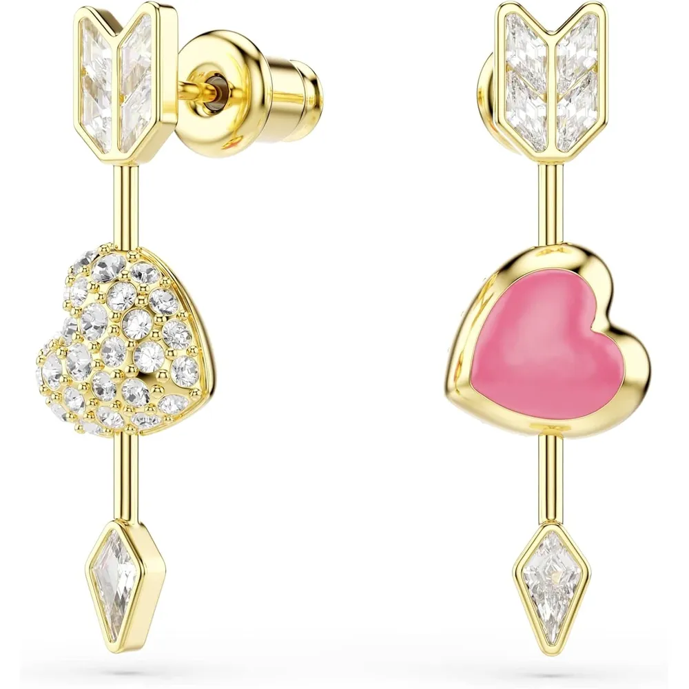 SWAROVSKI ARETES COLGANTES IDYLLIA PARA MUJER | DORADO/BLANCO