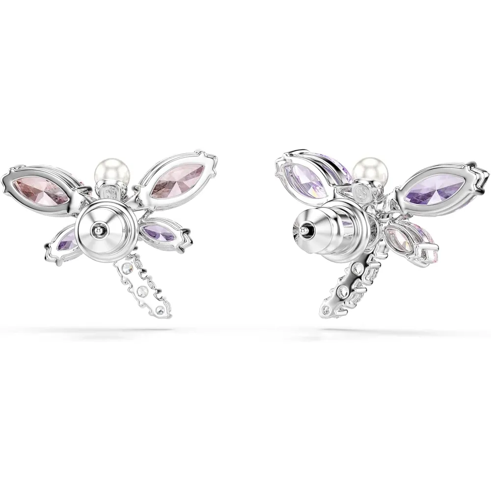 SWAROVSKI ARETES ESTUDIO LIBÉLULA ACABADO RODIO PARA MUJER | MULTICOLOR