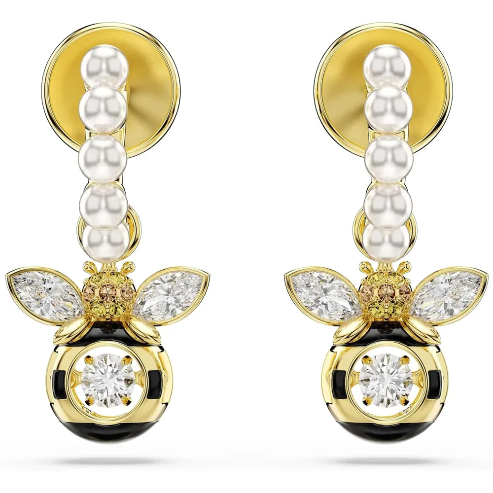 SWAROVSKI ARETES COLGANTES IDYLLIA PARA MUJER | DORADO
