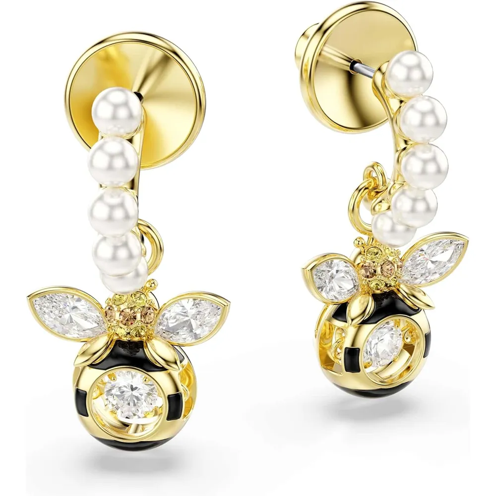 SWAROVSKI ARETES COLGANTES IDYLLIA PARA MUJER | DORADO