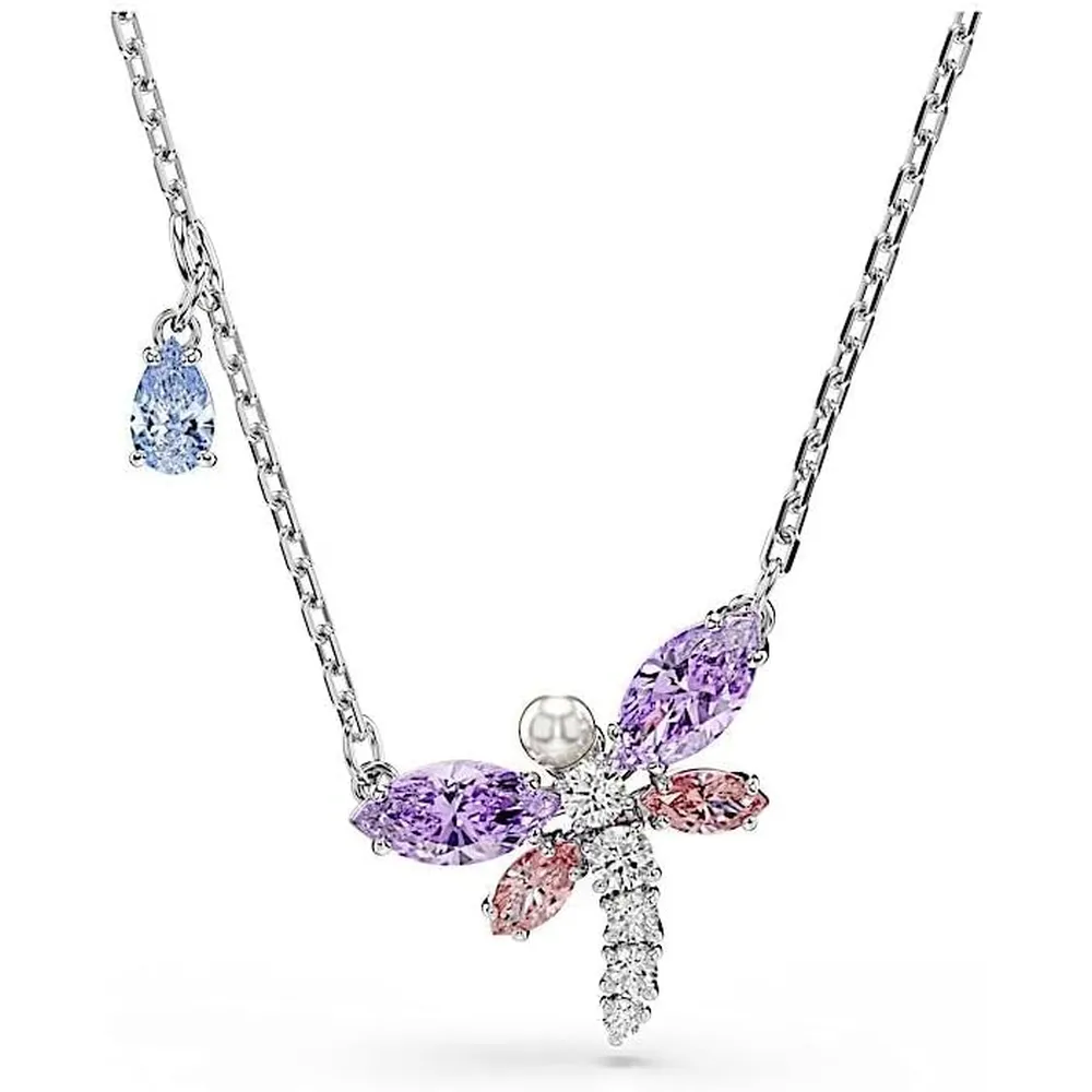 SWAROVSKI ARIANA GRANDE COLLAR LIBÉLULA ACABADO RODIO PARA MUJER | MULTICOLOR