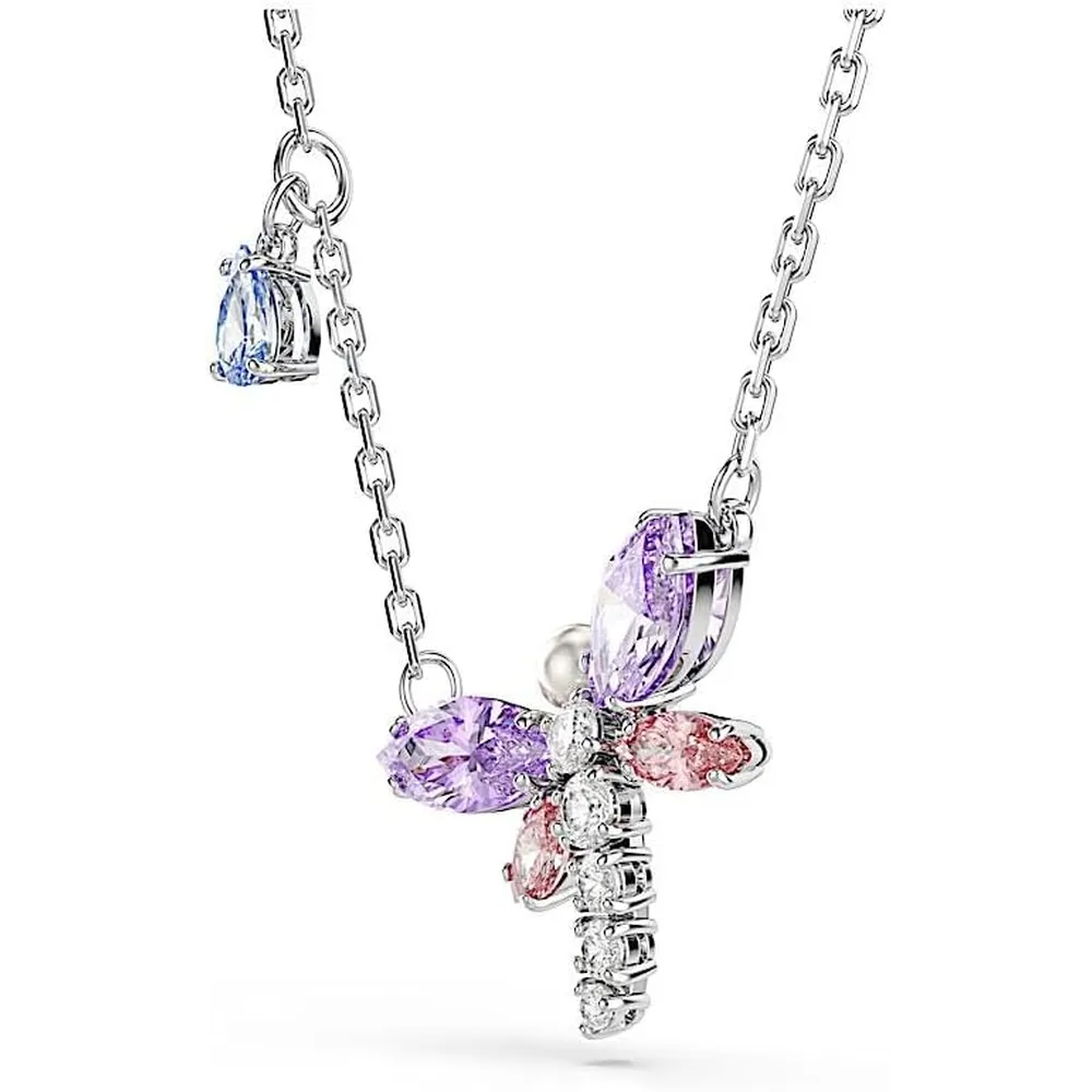 SWAROVSKI ARIANA GRANDE COLLAR LIBÉLULA ACABADO RODIO PARA MUJER | MULTICOLOR