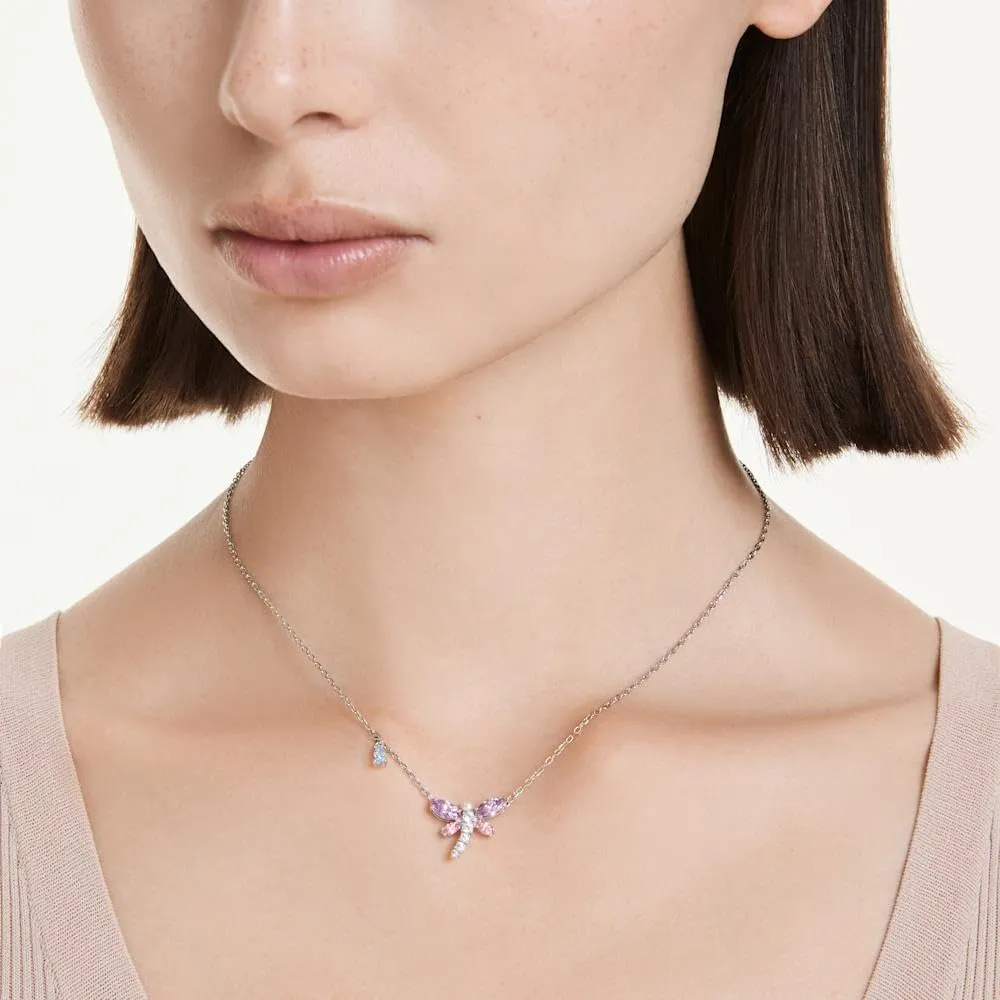 SWAROVSKI ARIANA GRANDE COLLAR LIBÉLULA ACABADO RODIO PARA MUJER | MULTICOLOR