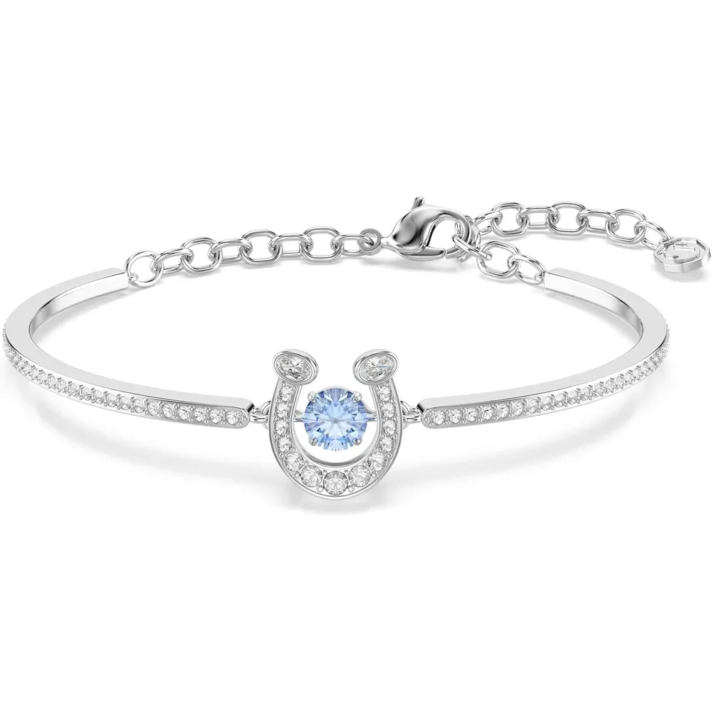 SWAROVSKI PULSERA BANGLE HERRADURA ACABADO RODIO PARA MUJER | PLATEADO