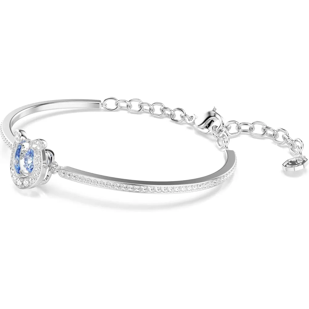 SWAROVSKI PULSERA BANGLE HERRADURA ACABADO RODIO PARA MUJER | PLATEADO