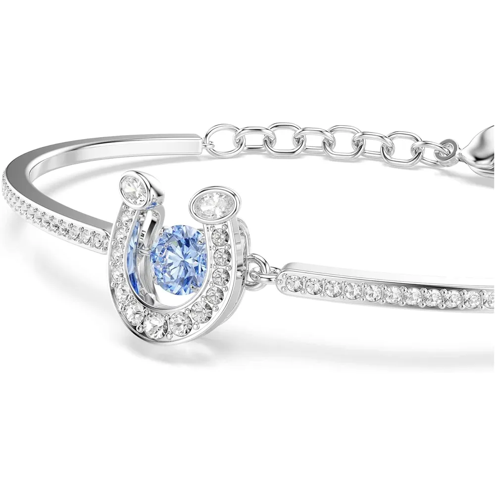 SWAROVSKI PULSERA BANGLE HERRADURA ACABADO RODIO PARA MUJER | PLATEADO
