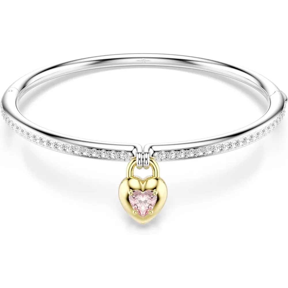 SWAROVSKI PULSERA BANGLE CORAZÓN PARA MUJER | PLATEADO