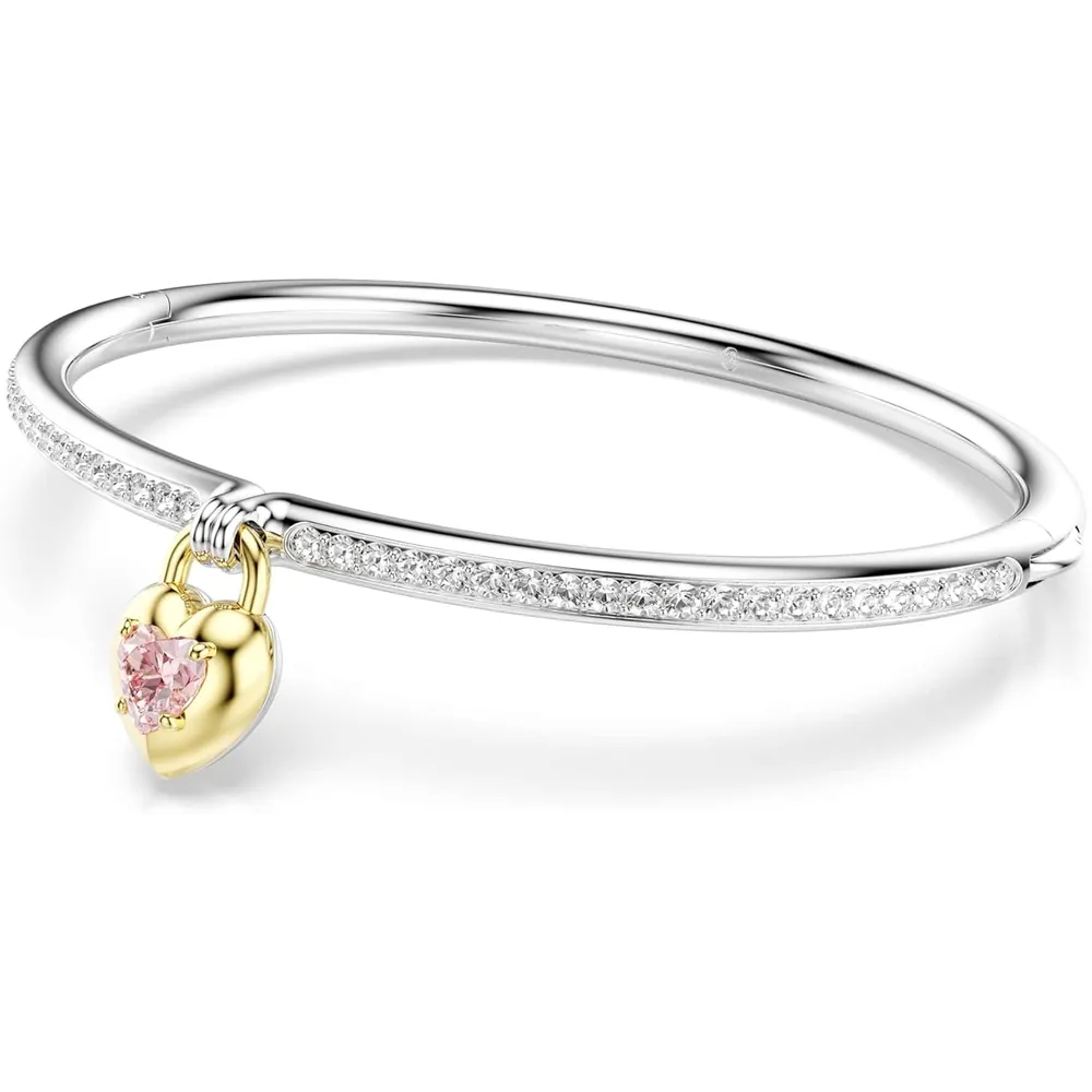 SWAROVSKI PULSERA BANGLE CORAZÓN PARA MUJER | PLATEADO
