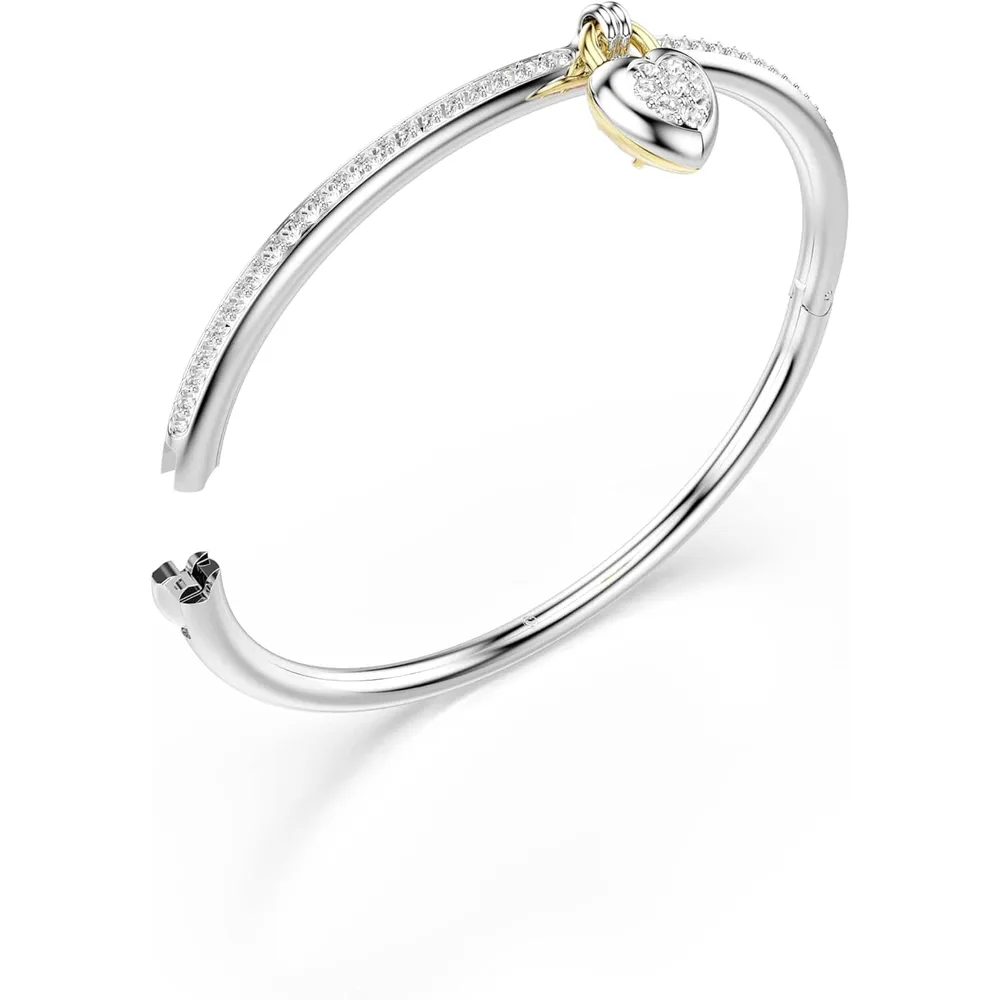 SWAROVSKI PULSERA BANGLE CORAZÓN PARA MUJER | PLATEADO