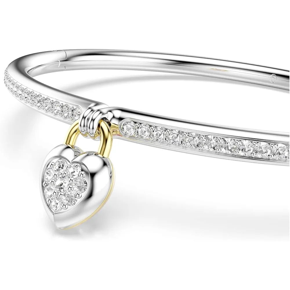 SWAROVSKI PULSERA BANGLE CORAZÓN PARA MUJER | PLATEADO