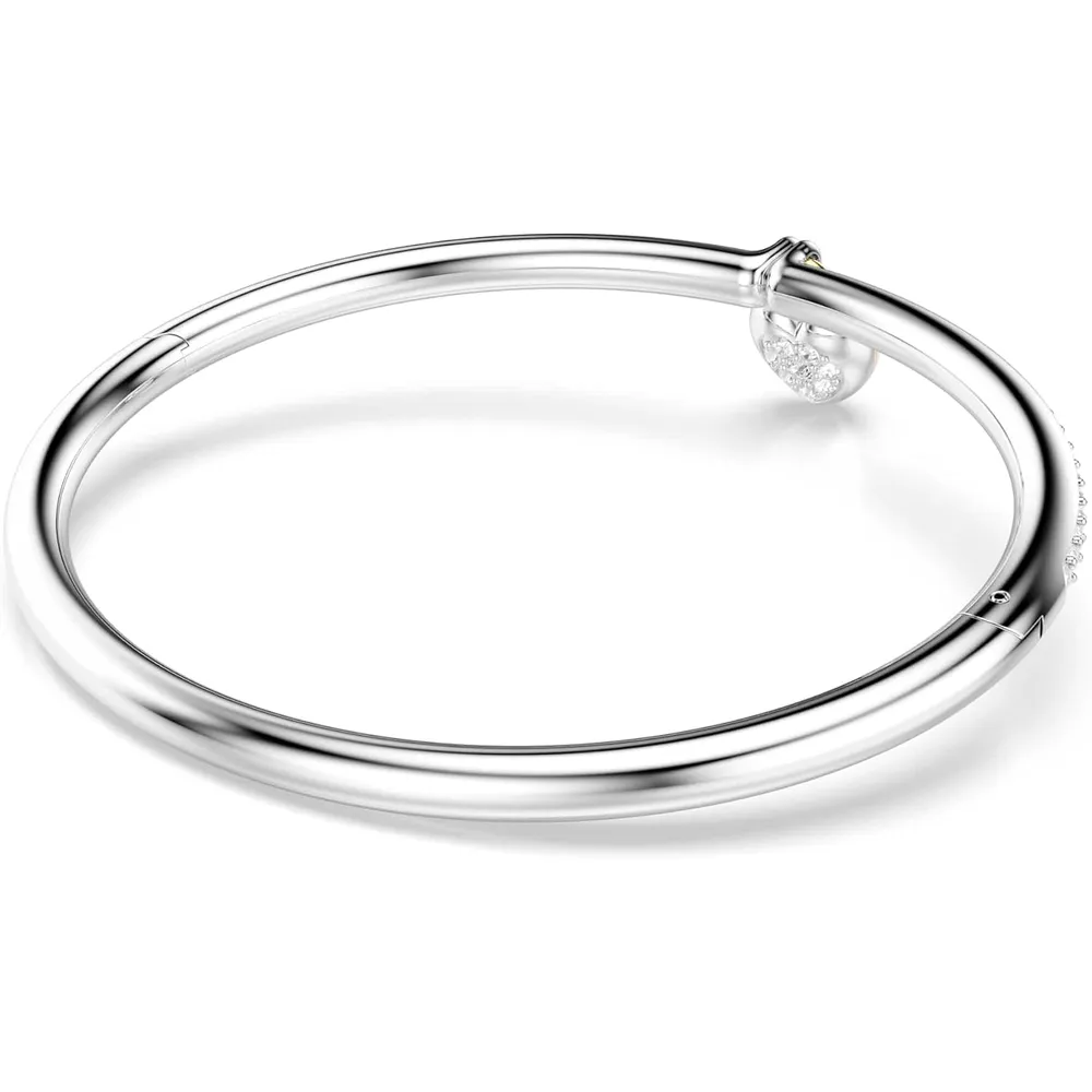 SWAROVSKI PULSERA BANGLE CORAZÓN PARA MUJER | PLATEADO