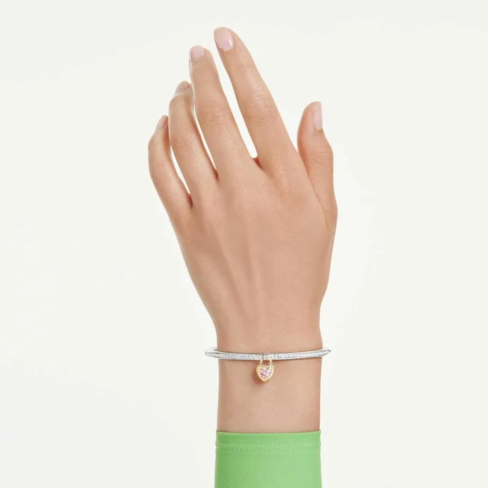 SWAROVSKI PULSERA BANGLE CORAZÓN PARA MUJER | PLATEADO