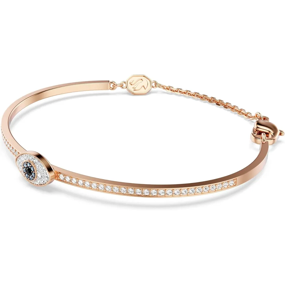 SWAROVSKI PULSERA BANGLE OJO TURCO SYMBOLICA ACABADO ORO ROSA PARA MUJER | ORO ROSA