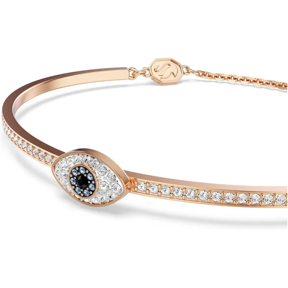 SWAROVSKI PULSERA BANGLE OJO TURCO SYMBOLICA ACABADO ORO ROSA PARA MUJER | ORO ROSA