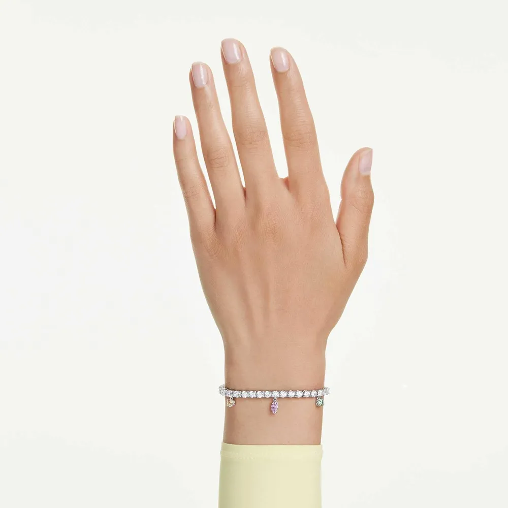 SWAROVSKI ARIANA GRANDE PULSERA CRISTALES COLGANTES ACABADO RODIO PARA MUJER | MULTICOLOR