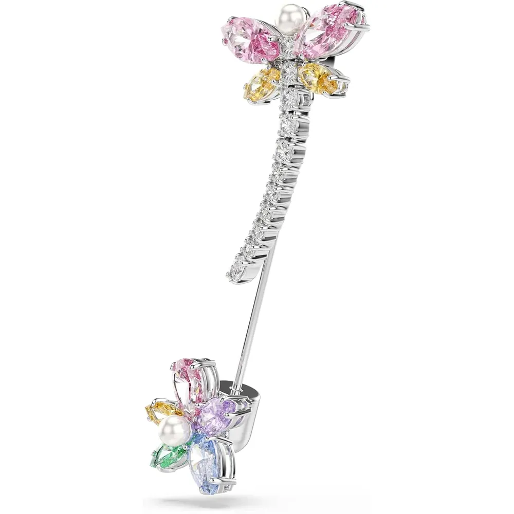 SWAROVSKI BROCHE LIBÉLULA ACABADO RODIO PARA MUJER | MULTICOLOR