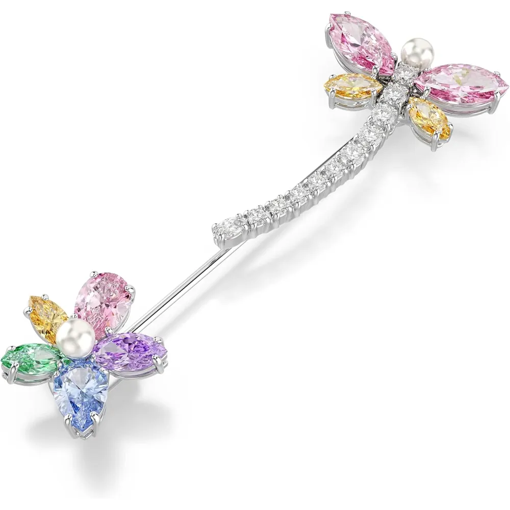 SWAROVSKI BROCHE LIBÉLULA ACABADO RODIO PARA MUJER | MULTICOLOR