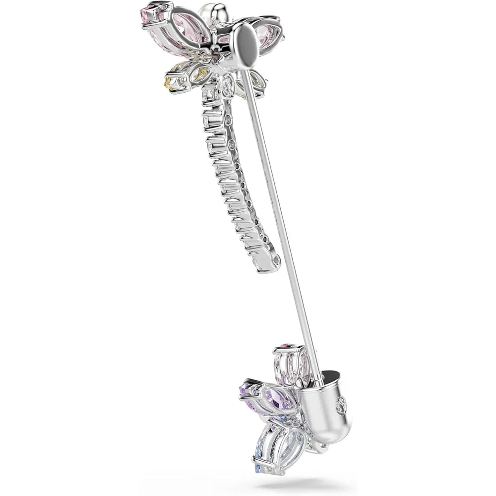 SWAROVSKI BROCHE LIBÉLULA ACABADO RODIO PARA MUJER | MULTICOLOR