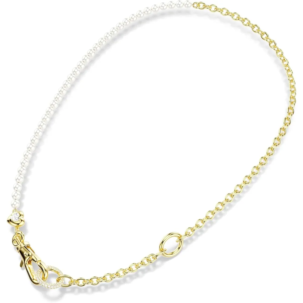 SWAROVSKI COLLAR SS26 PARA MUJER | BLANCO/DORADO