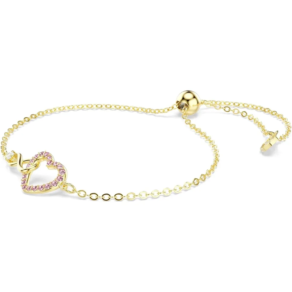 SWAROVSKI PULSERA CORAZÓN INFINITO ACABADO ORO PARA MUJER | DORADO