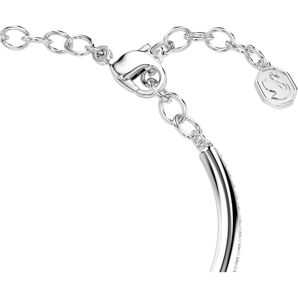 SWAROVSKI PULSERA BANGLE PAVÉ DEXTERA ACABADO RODIO PARA MUJER | PLATEADO